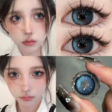 2Pcs New Colored Contacts Lenses for Eyes with Myopia Disposable High Quality Soft Natural Beauty Pupil Free Shipping
