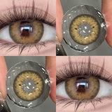 1 Pair Natural Fashion Color Contact Lenses for Eyes Brown pupils,Blue Contact Lenses Siri Series Cosmetic Lens New style