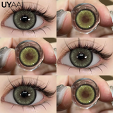 Popxstar  Contact Lenses Cosmetic Green Contact Lenses Makeup Colored Pupils Cosplay Lenses Cosmetics Beauty Woman Colored Lenses