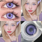 Popxstar Halloween Cosplay Color Contact Lenses Cosplay Lens Anime Red Lenses Girl Tears Graduated Colored Lenses Makeup Eye Len