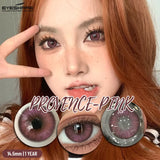 1Pair Natural Colored Contacts Lenses Gray Eye Contacts  Soft Brown Eyes Lenses Yearly Korean Pink/Purplr Beauty Pupils