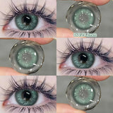 Popxstar  New Green Contact Lenses Beauty Eye lenses Myopia Color Contact Lenses for Eyes Natural Color Pupils Blue Lens 2pcs/pair