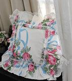 1 Piece Decorative Pillowcases Ruffle Design Pillow Cover Rustic Lace Pillowcase Bed Princess Throw Pillow Case