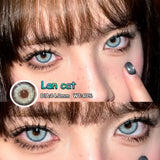 Popxstar  2Pcs New Colored Contact Lenses with Myopia Degree Grade 0.00- 8.00 Grey Purple Lentillas Eye Beauty Pupilentes Soft Lens