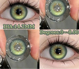 Popxstar Color Contact Lenses 2Pcs New Product Myopia Degree 0 to -8.00 Cosplay Contact Lens Green Grey Iris Style  Soft Lens