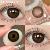 1 Pair Blue Color Contact Lenses Natural Brown Lenses Gray Beautiful Pupils for Eyes Women Cosmetics Eye Contacts Lens
