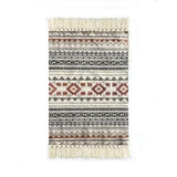 Popxstar Carpets for Living Room Hand Knotted Tassel Decor Persian Ethnic Carpet Mats Bedroom Bedside Rug Entrance Door Mat  Ковер Tapis