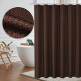 Popxstar Curtain Bathroom Bathroom Punch-free Shower Curtain Fabric Plain  Waterproof and Mildew-proof Polyester Shower