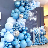 Popxstar Blue Birthday Balloons Arch Kit Birthday Decorations Gold Confetti Navy Blue Baloon Boy Girl Baby Shower Wedding Baptism Decors