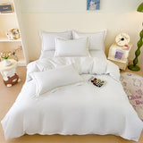 Popxstar  Luxury Bedding Duvet Cover Set 400 TC Egyptian Cotton 1pc Quilt Cover and 2pc Pillowcase Soft Durable Comforter Cover All Season