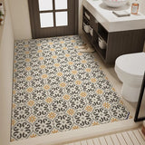 Popxstar Absorbent Bath Rug Mat Bathroom Non-slip Area Bath Rug Home Decor Cream Beige Stripes Area Rugs Toilet Entrance Diatom Mud Mat