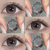 1 Pair Color Contact Lenses For Eyes with Prescription Natural Gray Myopia Beautiful Pupil Soft Natural Accessories