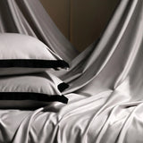 Popxstar  1000TC Egyptian Cotton Solid Color Bedding Set King Queen Size White Hotel Style Duvet/Quilt Cover Fitted Bed Sheet Pillowcases