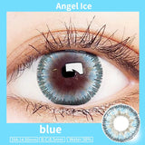 Popxstar  -1 Pair/2PCS 11 Colors Lenses Multi-coloured Contact Lenses for Eyes Comestic Beauty Pupils Myopia Color Lens Blue Gray