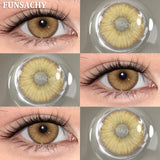 Popxstar  1 Pair New Color Contact Lenses for Eye Beautiful Pupil Fashion Blue Soft Lenses Gray Natural Contacts Yearly Cosmetics