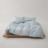 New Simple 100% Lyocell Bedding Set Solid Soft Skin-friendly Queen Duvet Cover Set with Sheets Natural Plant Fibre Quilt Cover