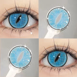2PCS Cosplay Anime Colored Contact Lenses for Eyes Green Pupils Pink Lenses Beauty Halloween Cosmetics Lenses