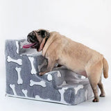 Popxstar Ladder Dogs Pets Bone Shape Puppy Stairs Beside The Sofa Bed Ramp for Dogs Protecting Pet Joint Safety Stairs for Elderly Dogs