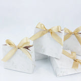 Popxstar Customization Marble Style Gift Box Wedding Baby Shower Birthday Christmas Valentines Day Party Favor Candy Box Accept Private