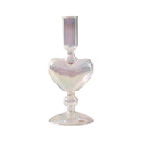 Popxstar 1pc Glass Vases Nordic Candlestick Wedding Decoration Christmas Decoration Candle Stick Holder Home Decor Flower Vase