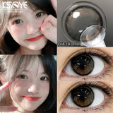 Popxstar  2Pcs New Eyes Color Contact Lenses with Myopia Diopter Natural Eyes Color Lenses Beautiful Pupil Yearly Use Fast Shipping