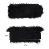 Popxstar New Winter Headbands Hat for Women Faux Fox Fur Hat Female Outdoor Thick Furry Warm Beanies Hat Cold-proof Snow Ski Cap