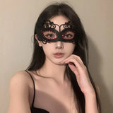 Floral Half Face Mask for Women Halloween Masquerade Ball Party Adult Cosplay Elegant Decorative Costume Decor Face Prop