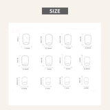 Popxstar  Autumn Fake Nails for Women Girls 24Pcs Short Oval Press On Nails Brown Flower Designers Simple Charm Manicure Stick-on Nail Art