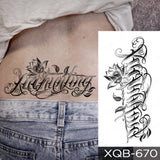 Popxstar Waterproof Temporary Tattoo Sticker Japanese Phoenix Flame Flash Tatto Feather Totem Body Art Arm Leg Waist Fake Tatoo Men Women