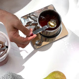 Popxstar Nordic Mug 3pcs Set 304 Stainless Steel Coffee Mug Heat Resistant Milk Cup with Saucer Spoon Placemat Tableware Set