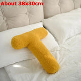 Popxstar  Ins 26 English Letters Plush Throw Pillow Soft Stuffed Kids Toys Dolls Sofa Cushion Room Decor Shooting Props for Children Gifts