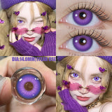 Popxstar  2pcsCosplay Anime Eyes Lenses for Eyes Makeup Sharingan Beauty Contact Lenses Eye Cosmetic Color Lens Eyes