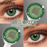 2pcs Natural Gray Contacts Colored Contact Lenses for Eyes Blue Eye Makeup Lens Brown Eyes Contact Yearly Green Lenses
