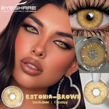 Popxstar  1 Pair Colorful Contact Lenses for Eyes Fashion Blue Eye Lenses Green Lenses Gray Eye Contacts Yearly Lens Eye Contact