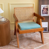 Popxstar linen natural latex seat cushion single student chair seat cushion office beautiful buttocks car meal seat cushion