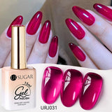 popxstar UR SUGAR 15ml Jelly Milky White Translucent Color Gel Polish Semi Permanent UV Gel Nail Art Soak Off Gel Varnish Latest Fashion