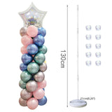 Popxstar 1PC 130cm Clear Balloon Column Stand Arch Balloons Holder for Graduation Decoration Wedding Birthday Baby Shower Party Supplies