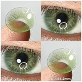 Popxstar 1 Pair(2pcs) Prescription Lenses With Diopters Colored Contact Lenses for Eyes Beauty Blue Green Eye Color Lenses Myopia
