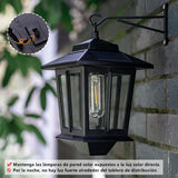 Popxstar Solar Courtyard Decorative Light, Suspended Square Pendant Light, Outdoor Landscape Light,Decorate the Courtyard Garde