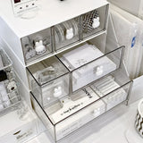 Popxstar cabin weekend inspoKawaii Ins Organizer Desktop Drawer Free Combination Storage Box Plastic Hairpin Makeup Cosmetics Desk Storage Organizer Rack