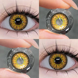 2Pieces Color Contact Lenses Bueatiful Pupil Cosmetic Circle Lens Yearly Cosplay Colour Contacts