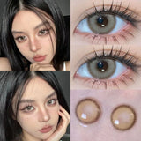 Popxstar  1 Pair Nature Color Eyes Contacts Lenses Myopic Prescription -0.00 to -8.00 Pupils Brown High Quality  Lens Fast Shipping