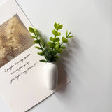 Popxstar Ins Style Mini Ceramic Small Vase Refrigerator Sticker Creative 3D Stereo Home Decoration Magnet