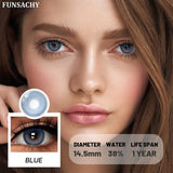 1 Pair Blue Color Contact Lenses Natural Brown Lenses Gray Beautiful Pupils for Eyes Women Cosmetics Eye Contacts Lens