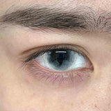 1pair Black White Halloween Color Contact Lenses Crazy Eye Lens
