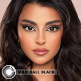 Popxstar  1 Pair Colorcon Colored Contact Lenses Myopia Lenses Dark Lenses Black Eye Lenses Fog Pearl Lens High Quality