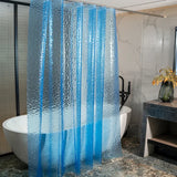 Popxstar Thick PEVA Clear Shower Curtain with 12Hooks Waterproof Bathtub Bathing Cover Mildewproof Modern Bathtub Partition Curtain