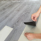 Thickened 3D Self-adhesive Wood Grain Floor Wallpaper Living Room Bedroom Decoration Floor Stickers Home Decor Floor Wallpaper