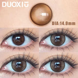 Popxstar  2pcs Color Contact Lenses Black Large Diameter 14.5mm Myopia Diopter -0.00to-8.00 Beauty Pupil High Quality Natural Lens