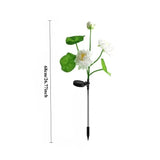 Simulated Flower Solar Lotus Light LED Solar Lotus Lawn Ground Mounted Light Festival Outdoor Scene Layout Atmosphere Light